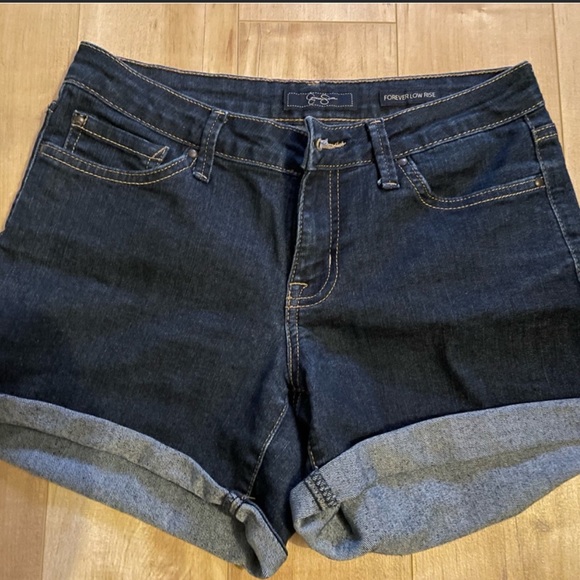 Jean skirt, Jean shorts, and pink summer tank top - Picture 7 of 10